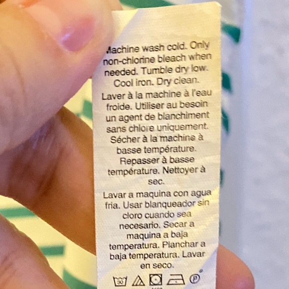 GAP, navy with white and green stripes blouse, size M. - Picture 5 of 5